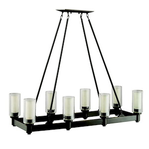 Vanity Art Grenoble 8-Light Farmhouse Black Wagon Wheel Chandelier