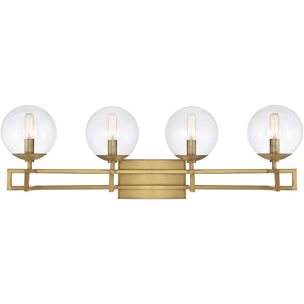 Bailey Street Home - 159-BEL-1105861 - Henderson Cottages - 4 Light Vanity  Light In Mid-Century Modern Style-10.5 Inches Tall and 33 Inches Wide