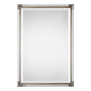 Somerset Rectangle Picture Frame - Silver Leaf Black