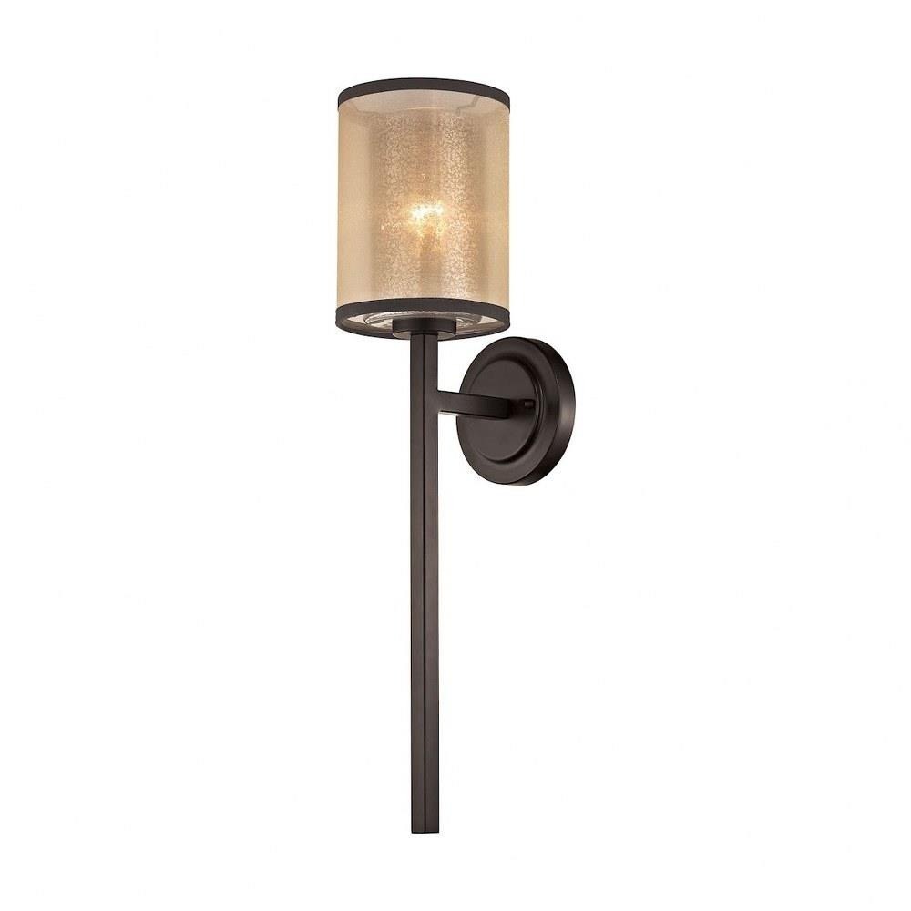 Laurel Glass Cylinder Floor Lamp, Satin Brass