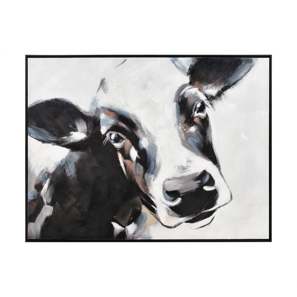 Original outlet 6x6 inch acrylic handpainted cow painting on canvas