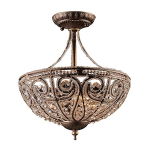 French country deals flush mount lighting