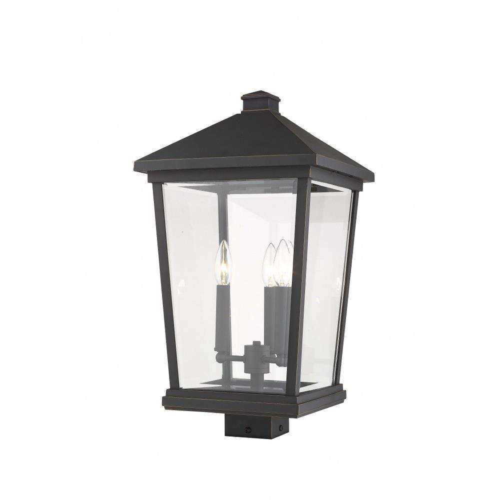 Lantern 12 in. Wide Exterior Post Light