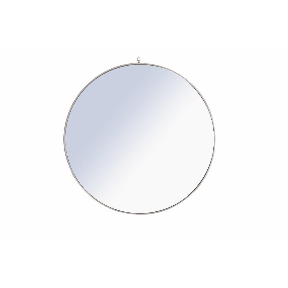 Metal Frame Round Mirror